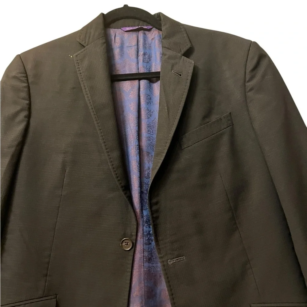 Ted Baker London Black Sport Coat with Notched Lapel Size 38